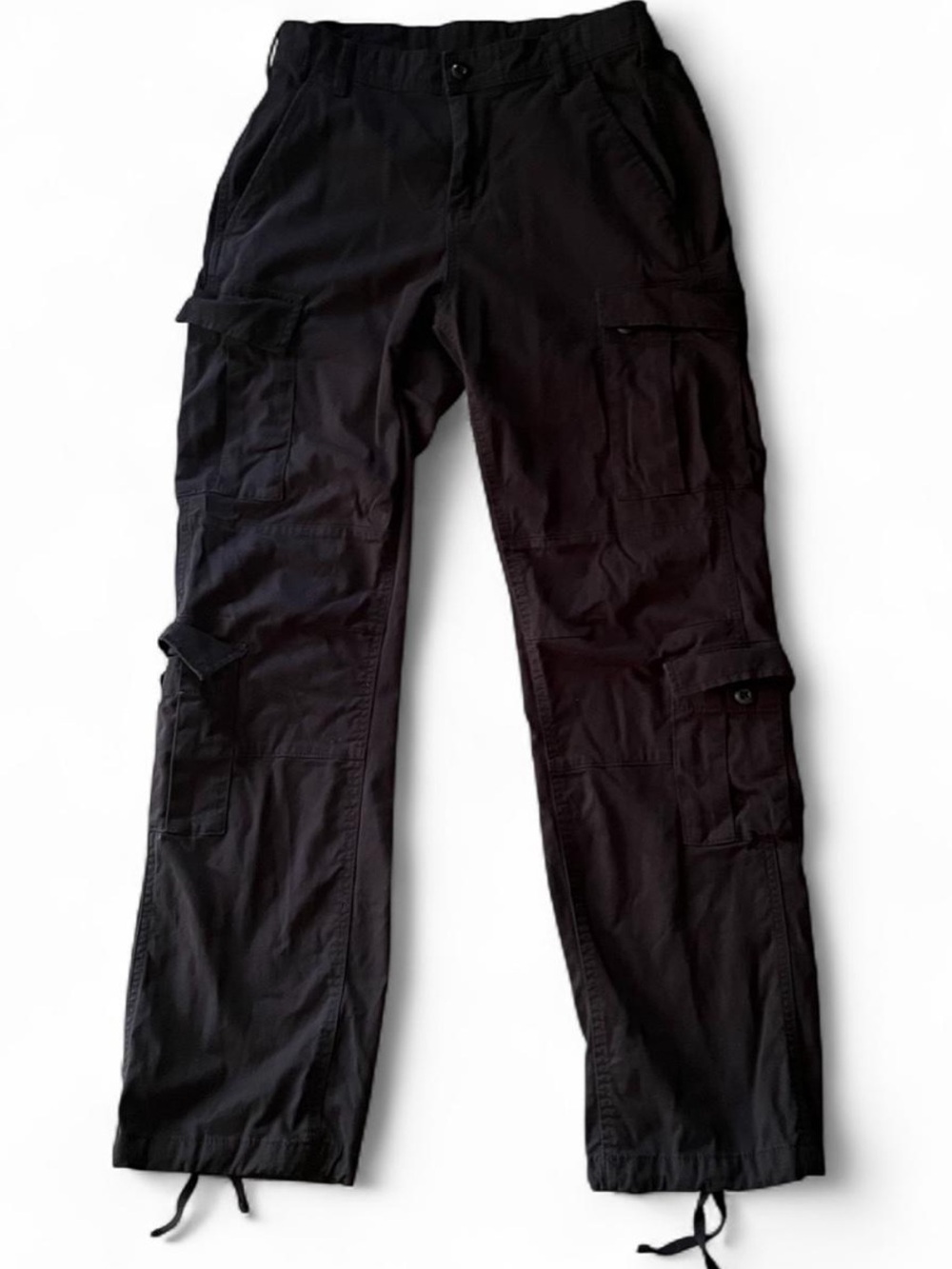 No Boundaries Black Men's Cargo Pants with Utility Pockets size 30 x 32